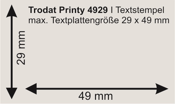 Trodat Printy 4929 | bis zu 7 Zeilen